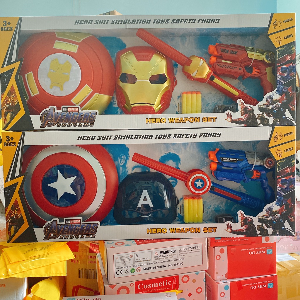 Đồ chơi siêu nhân superman hít xốp + côn pin cho các bé trai