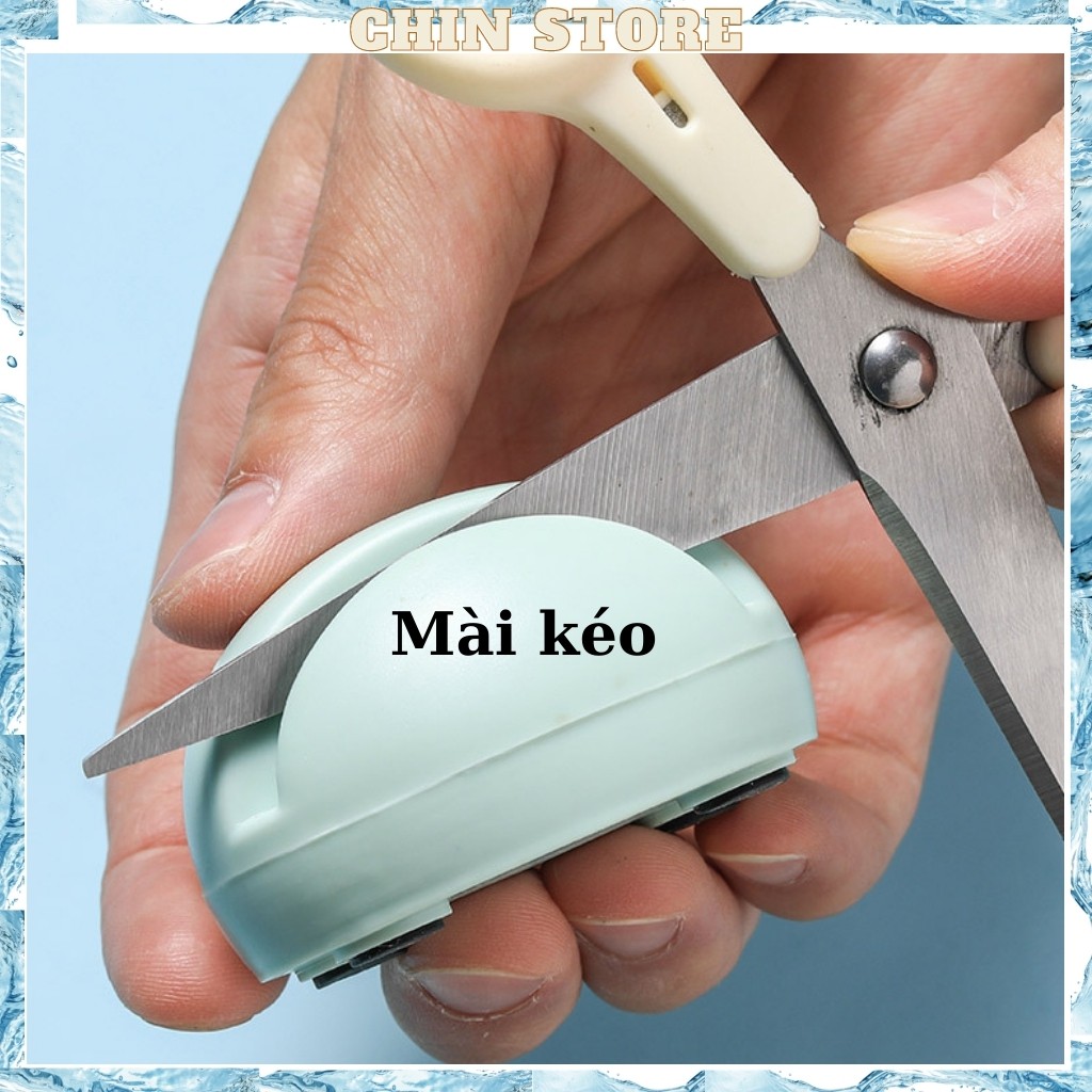 Đá mài mini , dụng cụ mài dao , máy mài dao hình gấu dễ thương 5.5*4.5cm