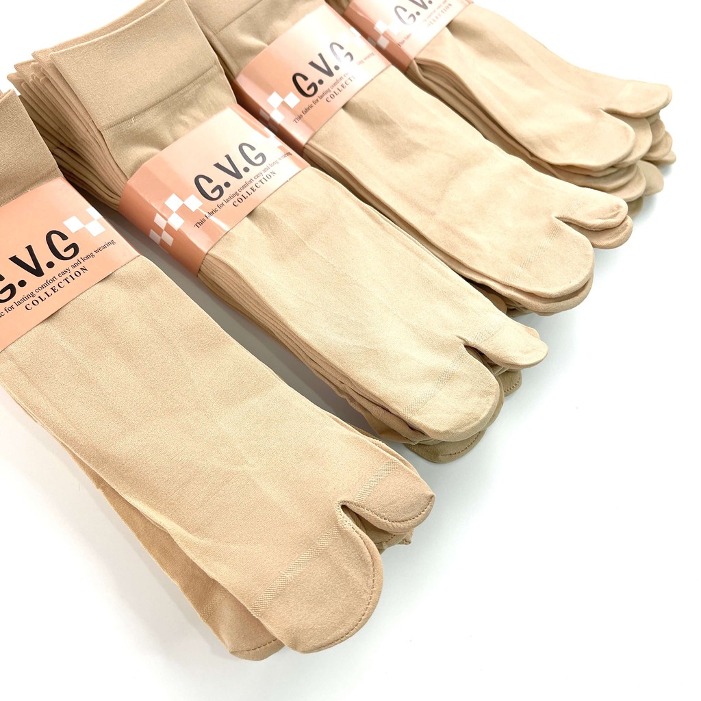 Sỉ 1 Đôi Tất nữ xỏ ngón chống nắng 🌏FREE SHIP🌎 Tất GVG - Vớ cổ cao da chân Vải cotton dày dặn, mềm mịn cực êm chân