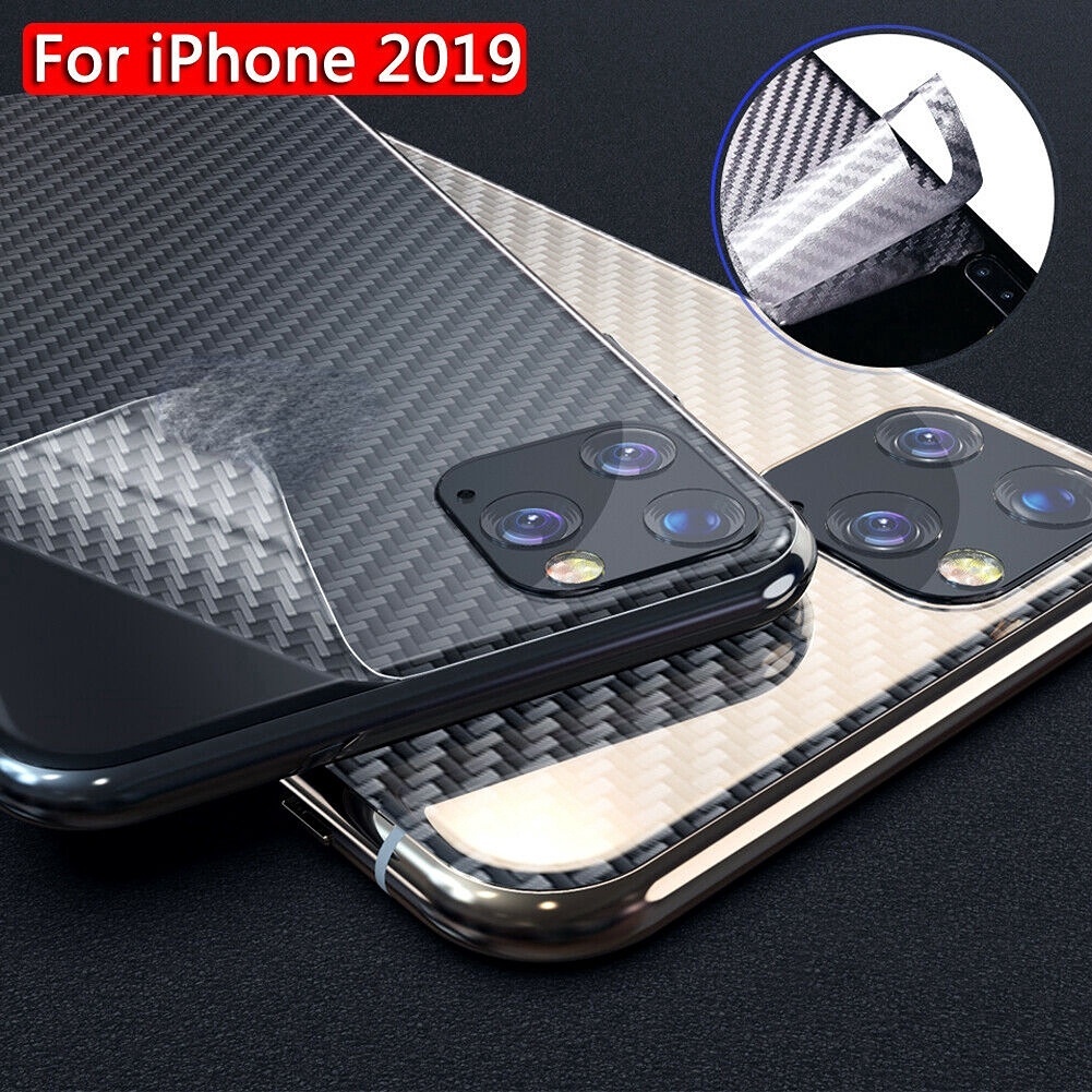 Miếng dán cacbon bảo vệ ốp sau cho điện thoại Compatible For iPhone 11 Pro Max