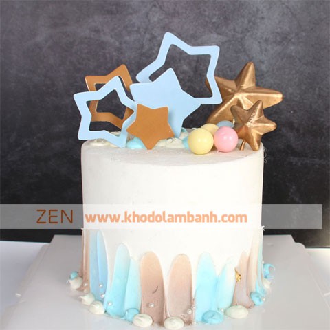 Topper trang trí bánh kem – Set 8 ngôi sao
