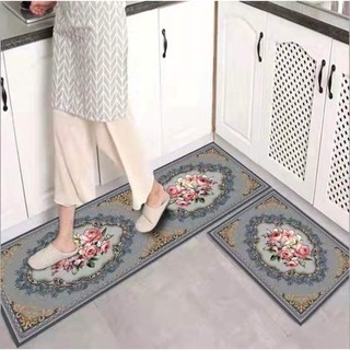 Bộ 2 thảm bếp 3D,thảm trải sàn,thảm trang trí họa tiết ngẫu nhiên