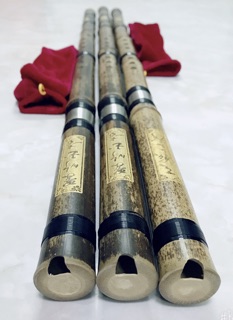 Tiêu trúc tím 1 khúc khớp inox cao cấp (free ship)