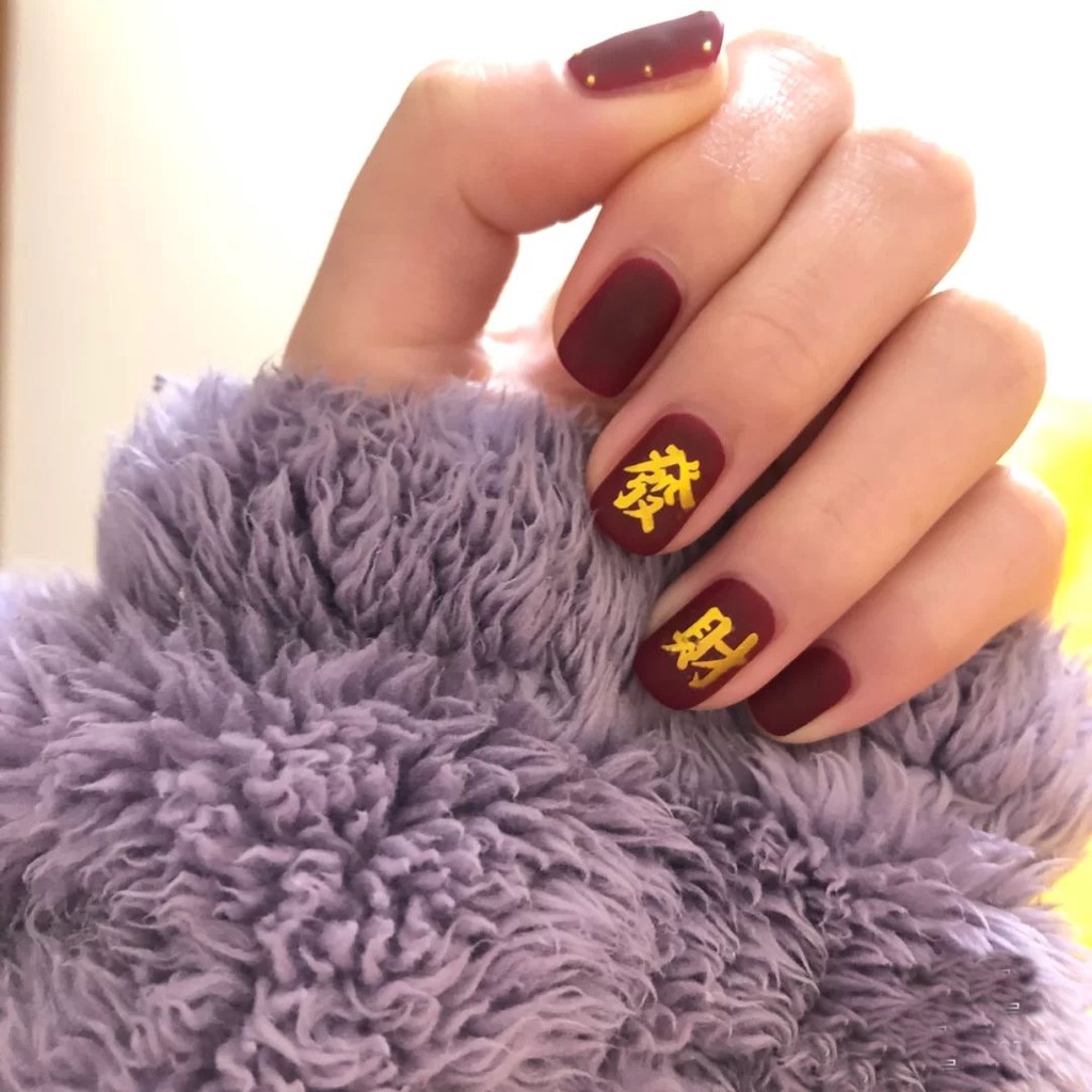 [Hàng mới về] Miếng dán móng tay 3d hình rồng Trung Hoa