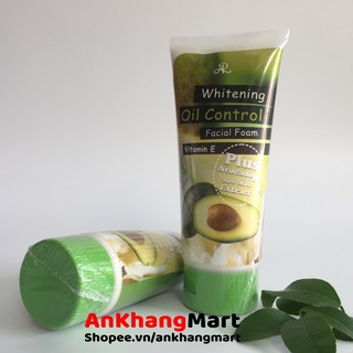 Sữa rửa mặt bơ Aron Whitening Oil Control 210g
