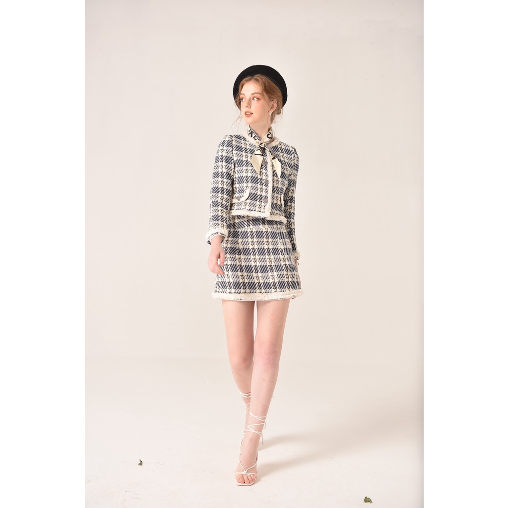 TIFFANY STUDIOS - Set Áo Và Chân Váy Kẻ Sọc - ELEANOR SET