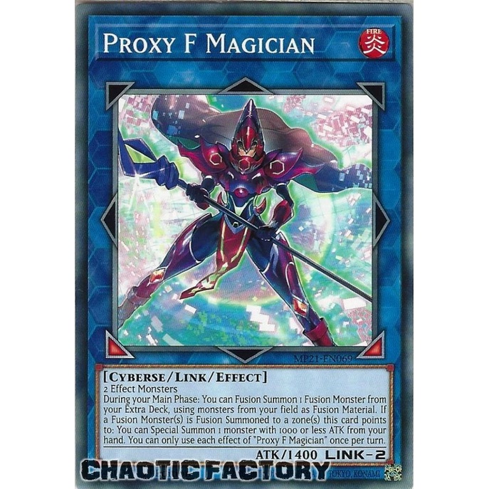 Thẻ bài YUGIOH - Proxy F Magician - MP21-EN069 - Common 1st Edition