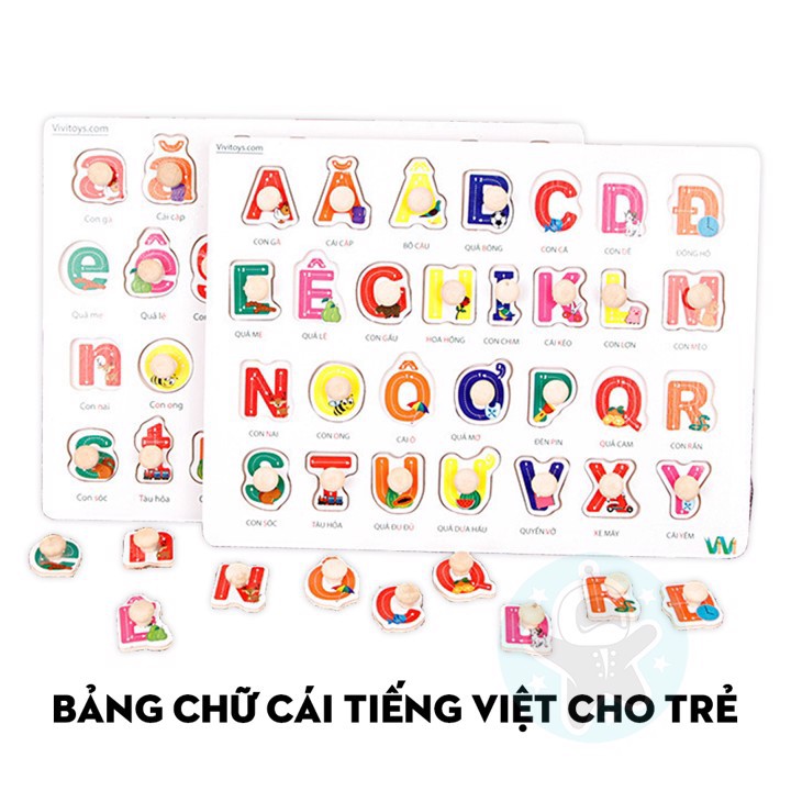 Bảng múm chứ cái tiếng việt in thường, in hoa