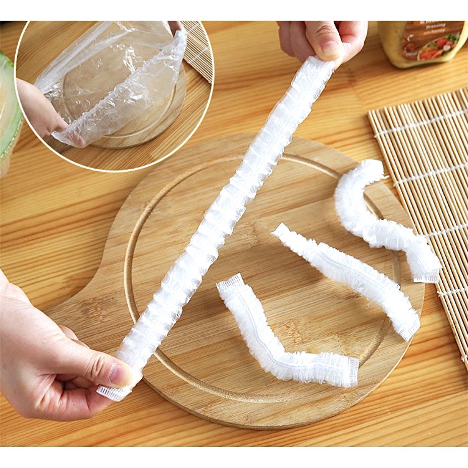 Màng Bọc Thực Phẩm Co Giãn Siêu Dai Có Chun kèm Túi Gấu TTX124