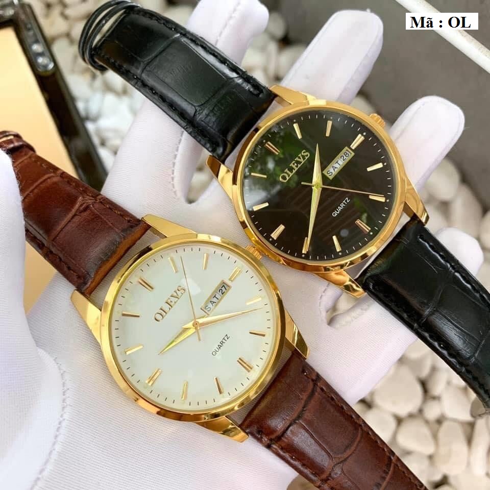 Đồng Hồ Nam Dây Da Thời Trang Cao Cấp OLEVS , Phong Cách Hàn Quốc Đẳng Cấp