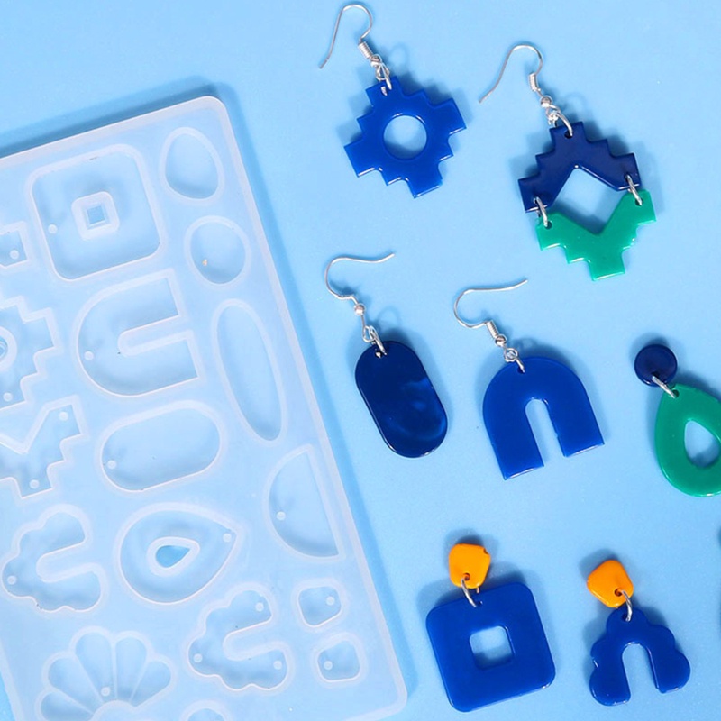 Khuôn Silicon Làm Mặt Trang Sức Bông Tai DIY Cho Nữ