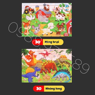 Combo 10 tranh ghép hình 30 miếng