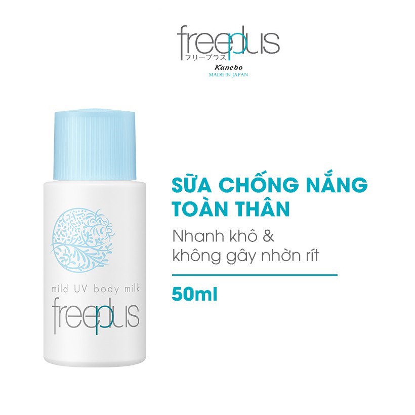 Sữa Chống Nắng Cho Mặt Và Toàn Thân Dịu Nhẹ Freeplus Mild UV Body Milk 50ml