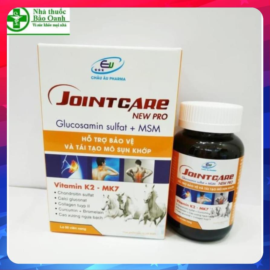 VIÊN UỐNG BỔ XƯƠNG KHỚP JOINT CARE NEW PRO - GIẢM ĐAU XƯƠNG KHỚP - GIẢM THOÁI HÓA KHỚP - TĂNG TIẾT DỊCH LÀM TRƠN Ổ KHỚP