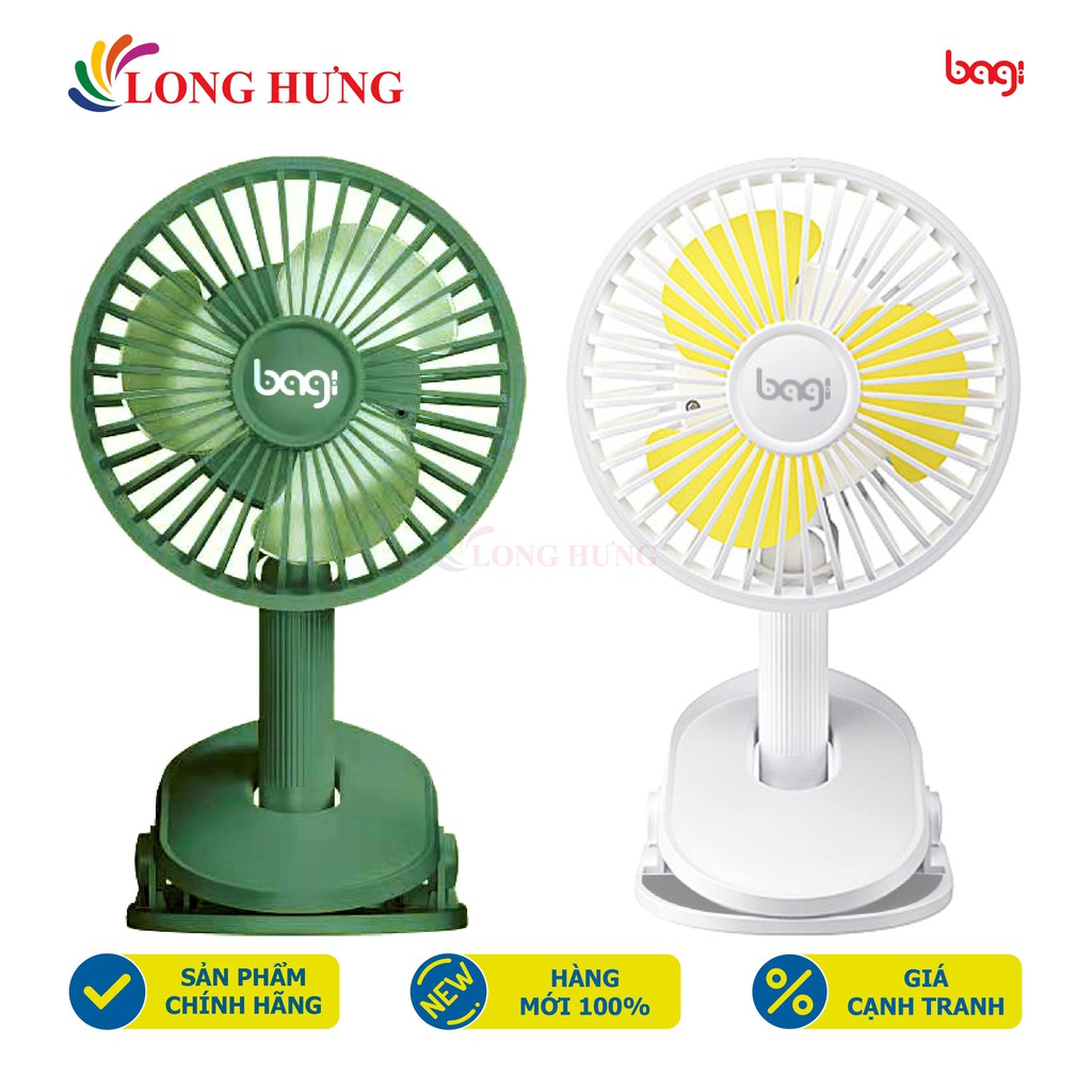 Quạt kẹp mini để bàn Bagi WST ZIP-2 - Hàng chính hãng