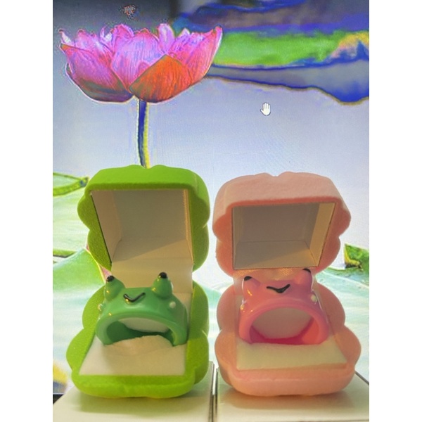 Nhẫn Ếch Nhựa Thời Trang Dễ Thương Cho Các Cặp Đôi