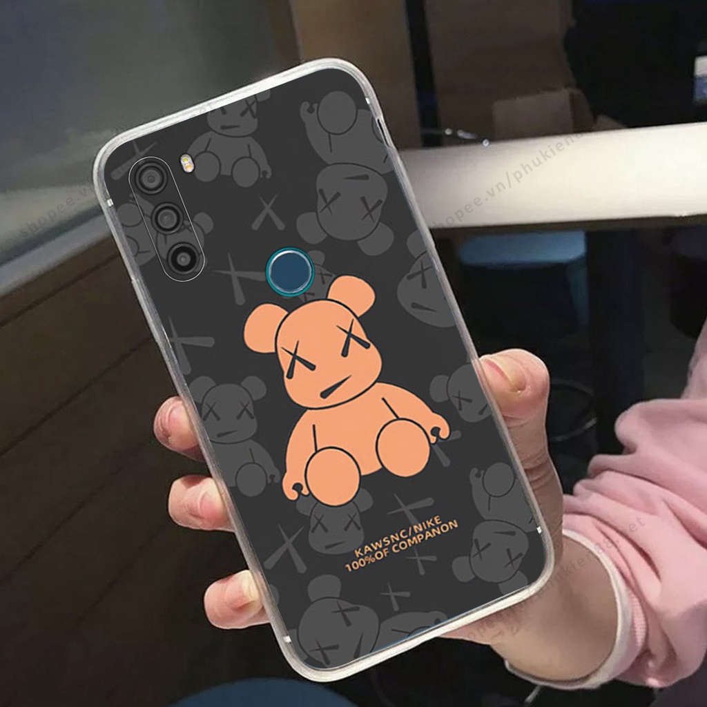 Ốp lưng Vsmart Active 3 hình Robot Bear, Kawsnc bảo vệ điện thoại