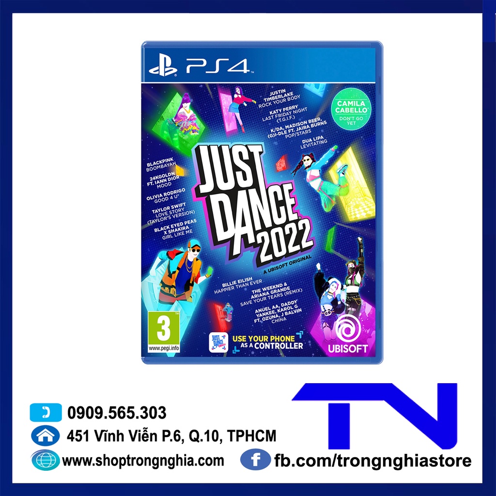 [Mã ELHAMS5 giảm 6% đơn 300K] Đĩa game PS4 - Just Dance 2022