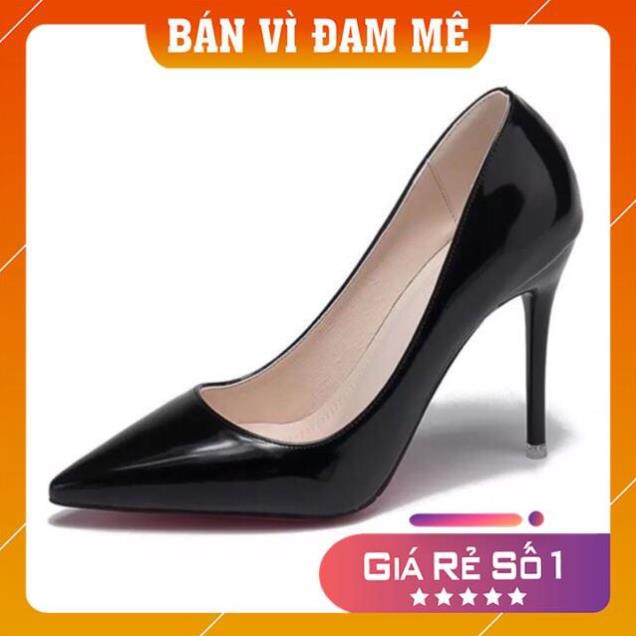 <HÀNG CAO CẤP> Giày cao gót đen cao 9P (shopmh59)