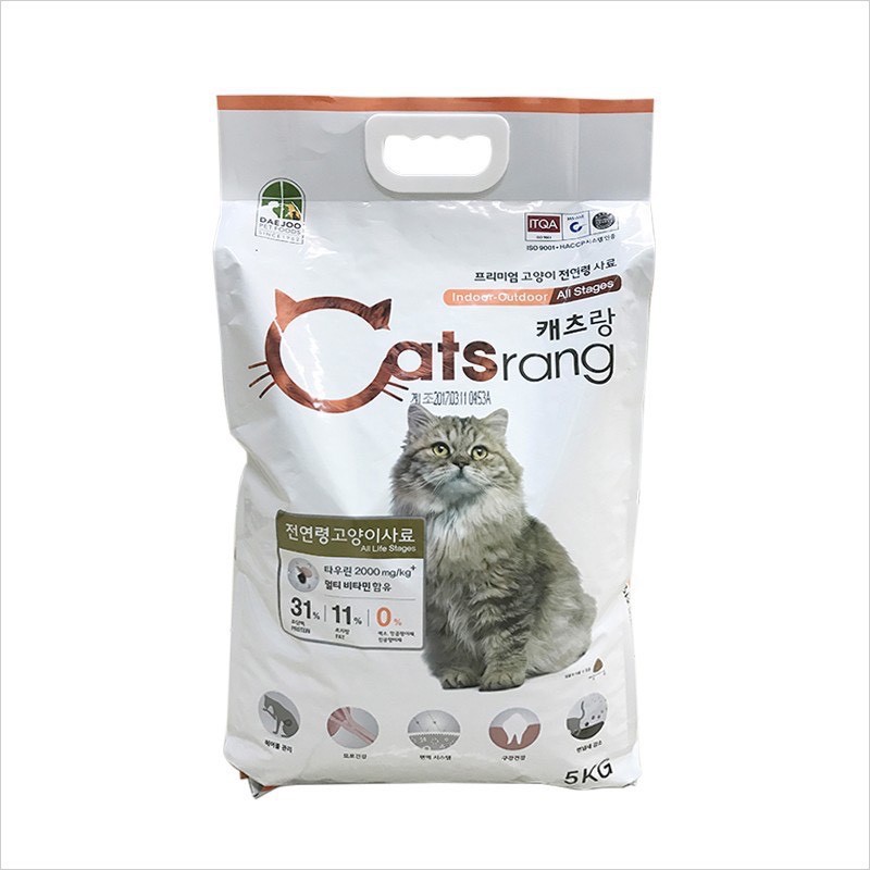 Thức ăn mèo Catsrang hàn quốc 5kg - Dạng bao tiết kiệm-GIÁ SIÊU ƯU ĐÃI