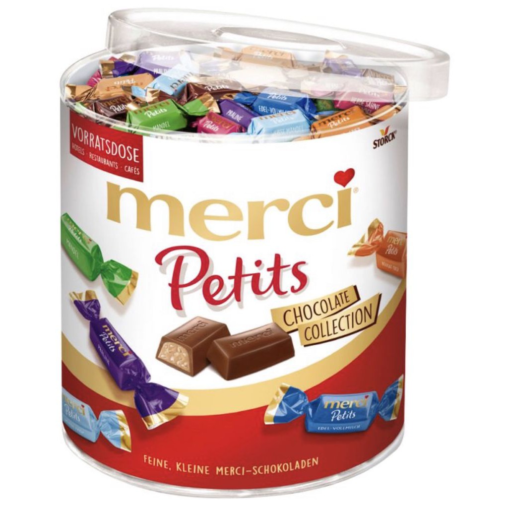 Kẹo socola Merci hộp 1 kg 9 hàng bay - LỜI CẢM ƠN TỪ TRÁI TIM CHẠM ĐẾN TRÁI TIM