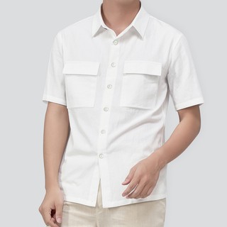 Áo Sơ Mi linen Cộc Tay Đũi ROUGH