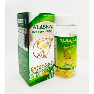 Viên Uống Dầu Cá Alaska Deep Sea Fish Oil Omega 369 Tốt Cho Mắt, Tim, Não - Giảm Nguy Cơ Mắc Bệnh Tim Mạch - Lọ 100 Viên