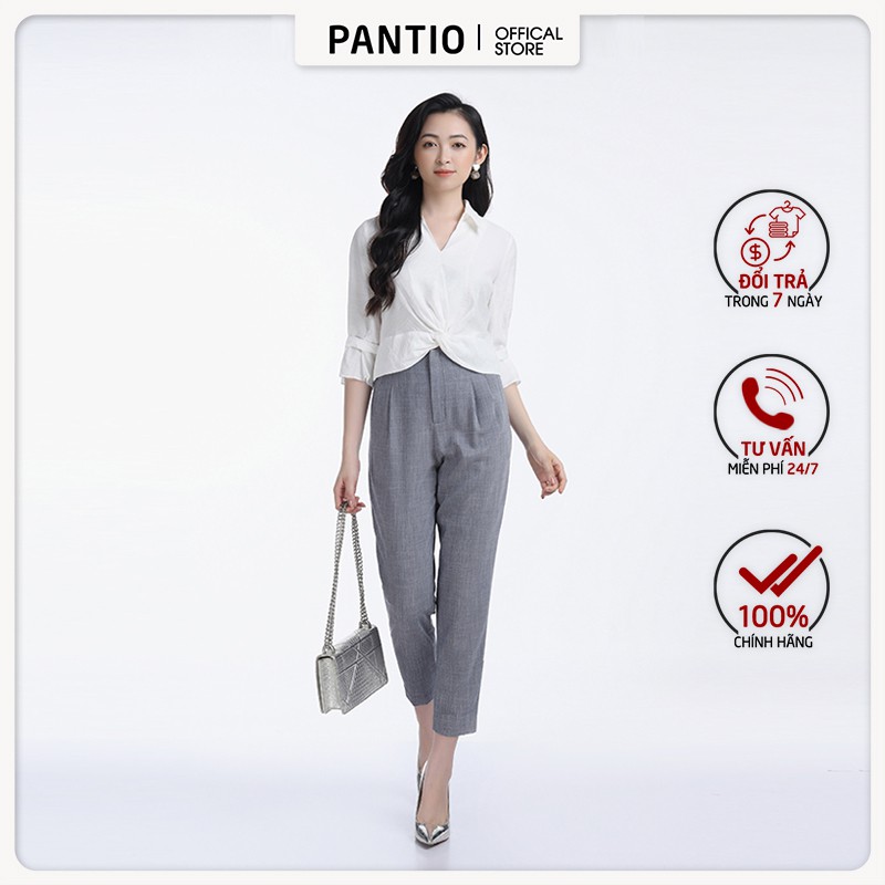Quần dài nữ chất liệu Thô dáng ống boom FQD3763 - PANTIO
