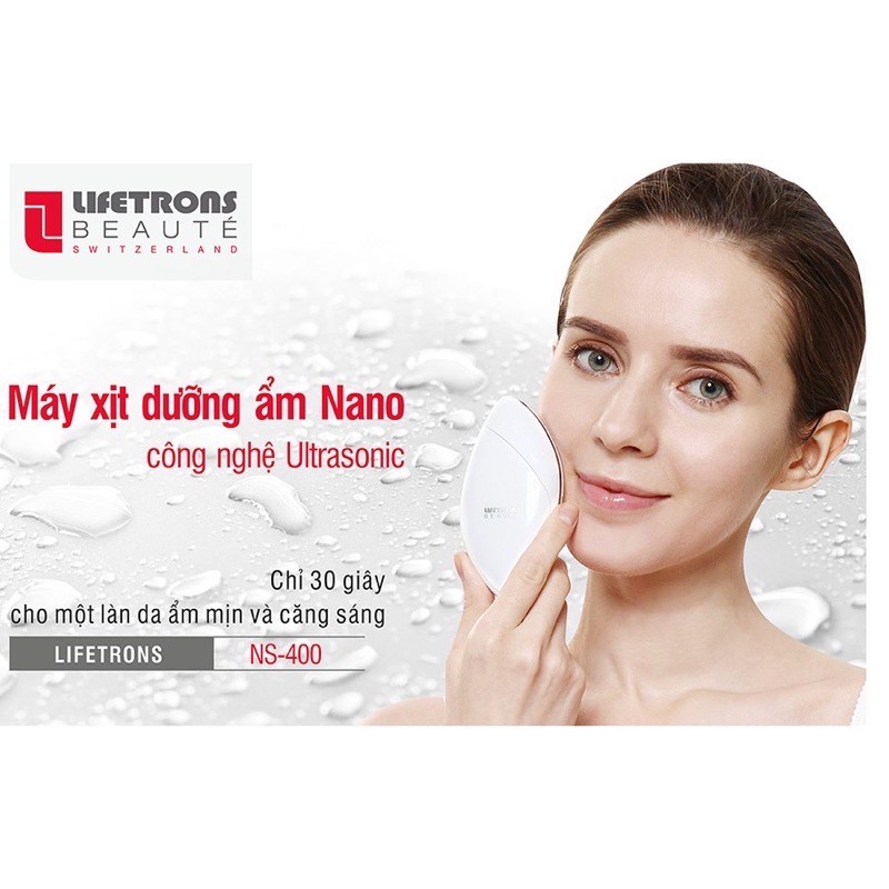 Máy Xịt Dưỡng Ẩm Công Nghệ Nano Siêu Nhỏ Lifetrons NS-400