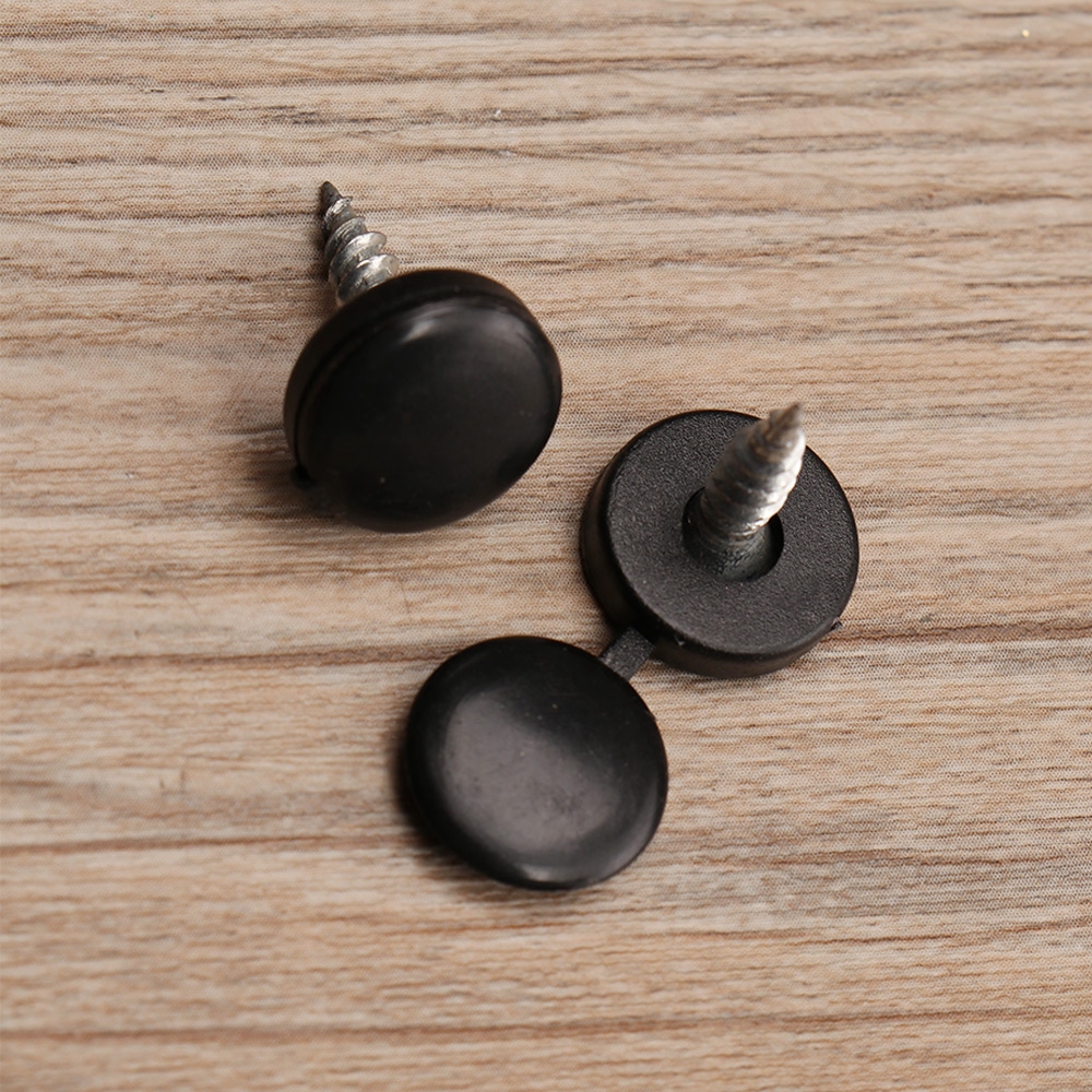 LONTIME 100Pcs Fold Snap Screw Cap Bolt Protective Cover Furniture Decor