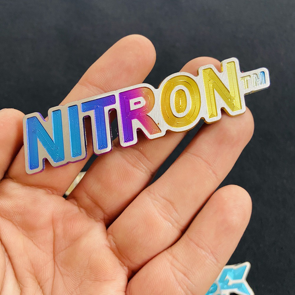 LOGO, TEM 3D NITRON TITAN GR5 PHIÊN BẢN ĐẶT BIỆT MÀU LỤC BẢO