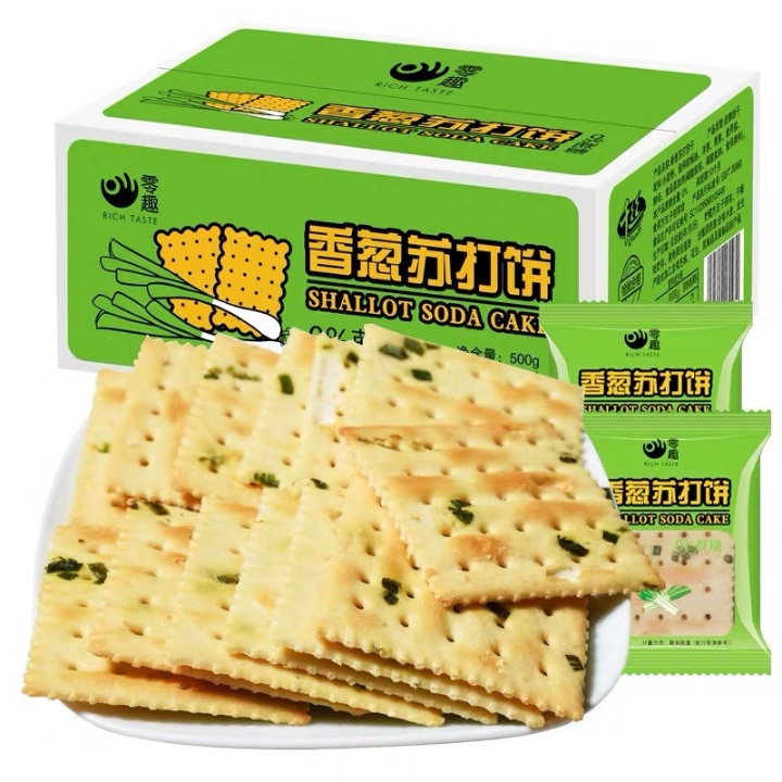 Bánh quy vị hành lá Liangpin bánh mặn ít đường