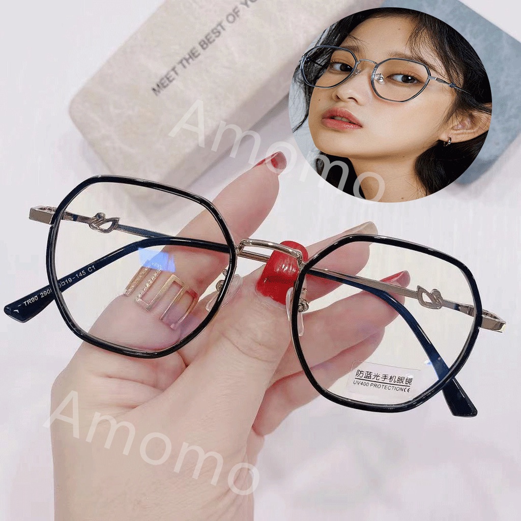 kính cận có độ -1.0~4.0 /Mắt kính gọng kim loại  thời trang/kính chống ánh sáng xanh /kính nam nữ