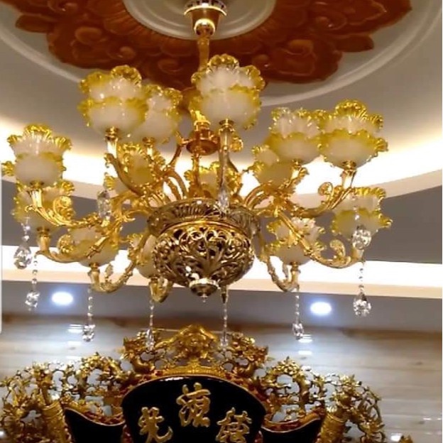 Đèn Chùm Pha Lê Hiện Đại CN5002-15T, Đèn Chùm Phòng Khách Trang Trí Sang Trọng