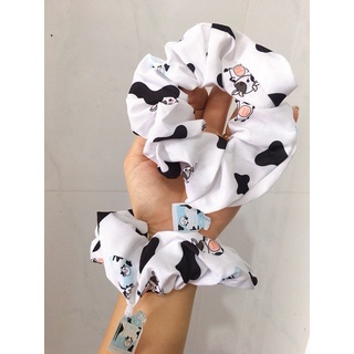 Cột tóc Scrunchies Milk Tea