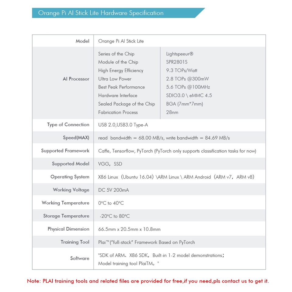 Orange Pi AI Stick Lite,with Plai Model Transformation Tools Neural Network Computing Artificial Intelligence | BigBuy360 - bigbuy360.vn