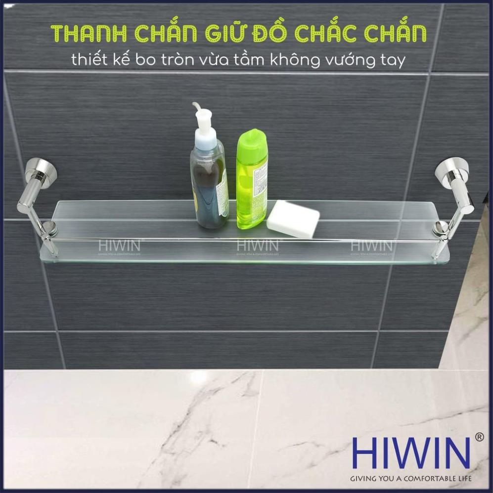 Kệ kính đơn phòng tắm inox 304 mặt gương sáng bóng HIWIN Y-641A