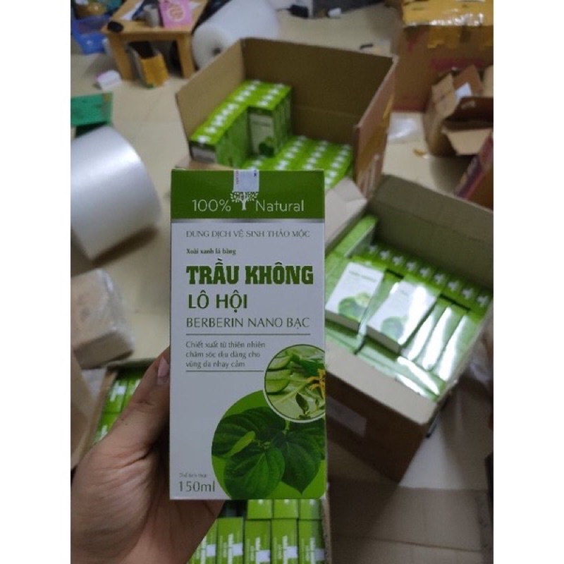 Dung Dịch Vệ Sinh Phụ Nữ Trầu Không Lô Hội 150ml