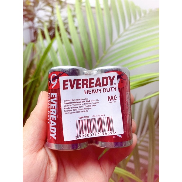 Vỉ 2 Viên Pin eveready heavy duty 1050 SW2 D