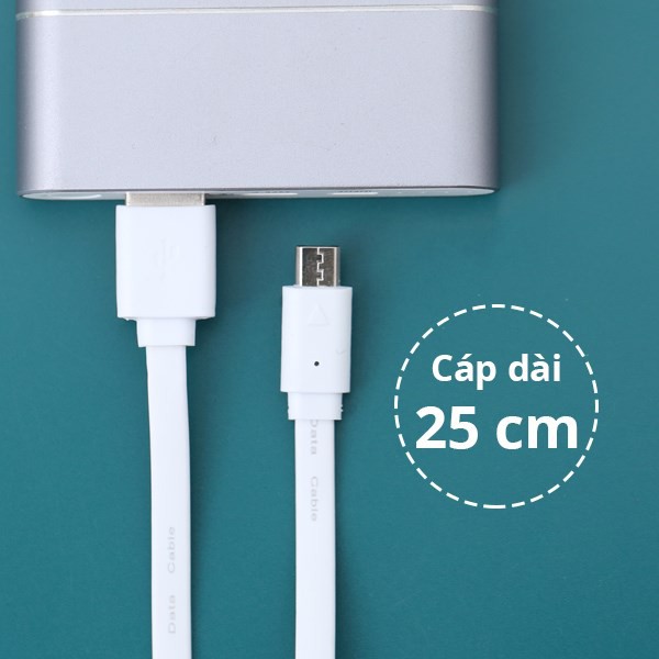 Dây cáp Micro USB 20 cm e.Saver BST-0728 - dùng cho sạc dự phòng,độ ngắn vừa phải, dùng để sạc và truyền dữ liệu.