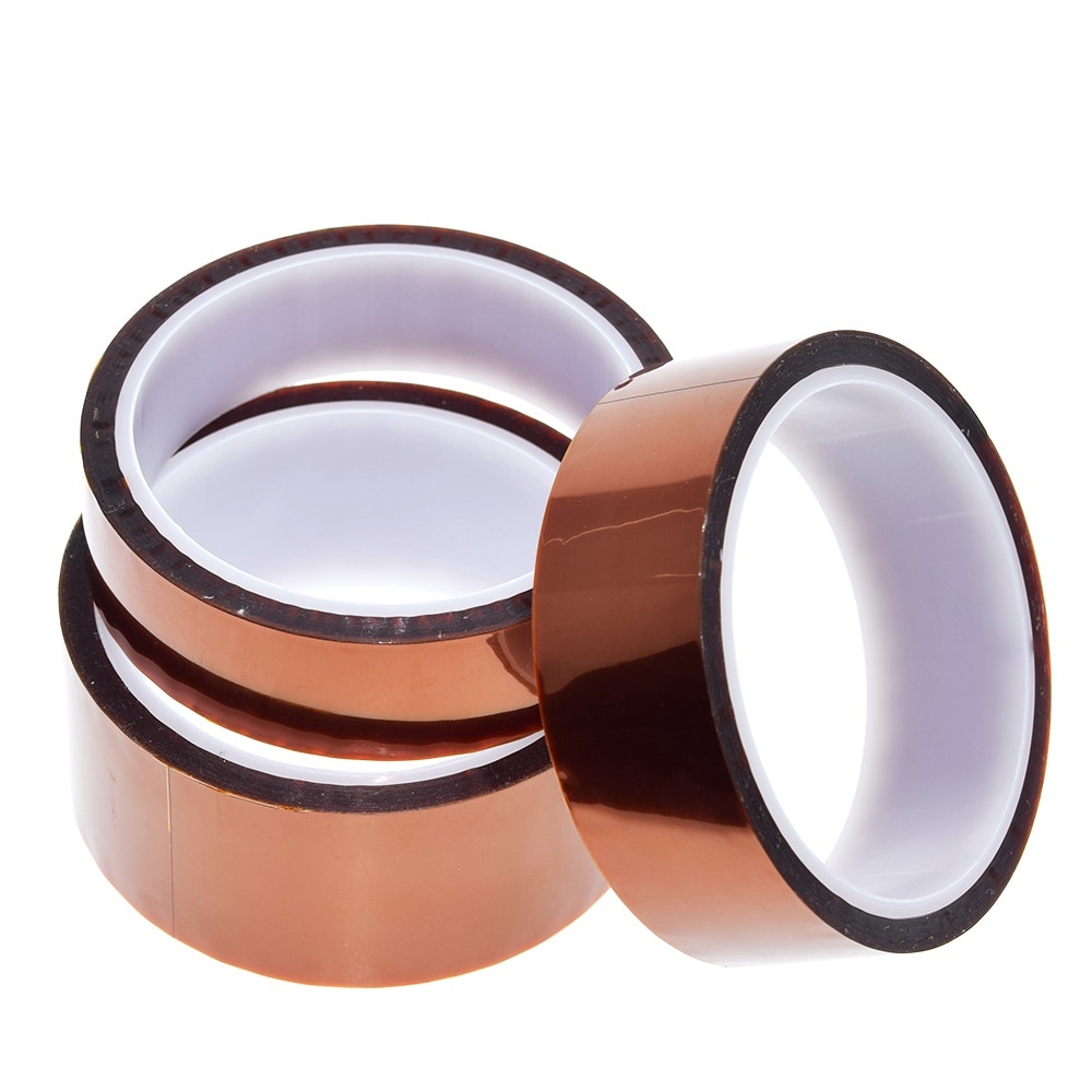 Cuộn băng keo polyimide chịu nhiệt cao kích thước 33m x 5-40mm 10mm