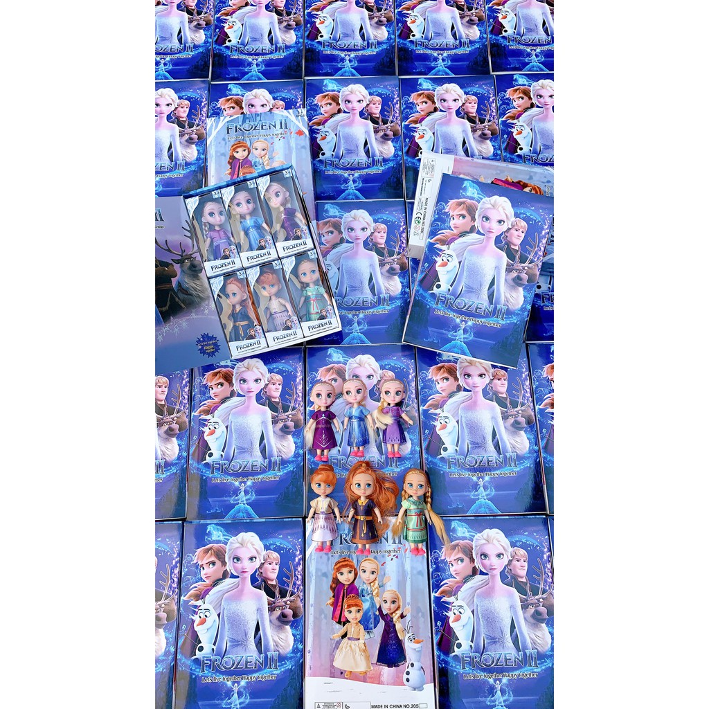 (RẺ VÔ ĐỊCH) HỘP 6 BÚP BÊ FROZEN FROM DISNEY SIÊU XINH (ẢNH THẬT)