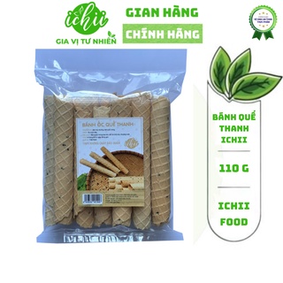 Bánh quế thanh ICHII , Bánh quế que hương vani , Bánh quế cuộn mè đen thơm giòn gói 110g