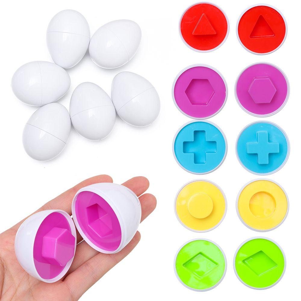 WONDER Bộ 12 Quả Trứng Thông Minh Hình Học 3D Cho Bé