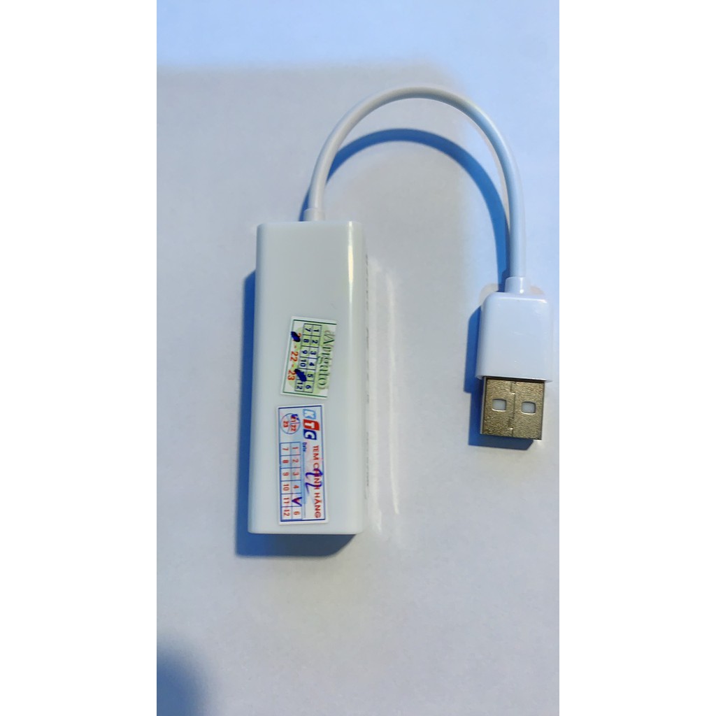 [Chính hãng]Đầu chuyển USB ra Lan 2.0 - Cáp chuyển USB sang đầu cắm dây mạng