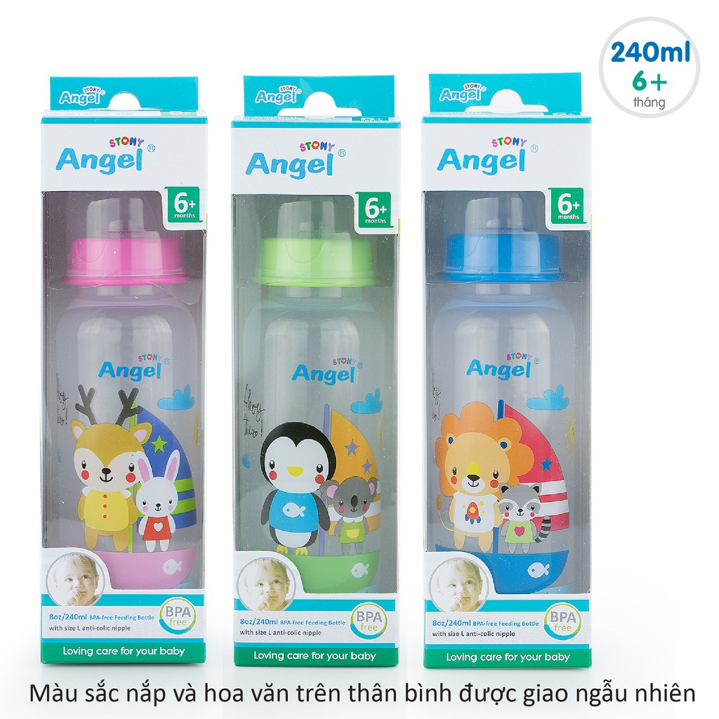 Bình sữa Angel Stony 60ml / 120ml / 240ml