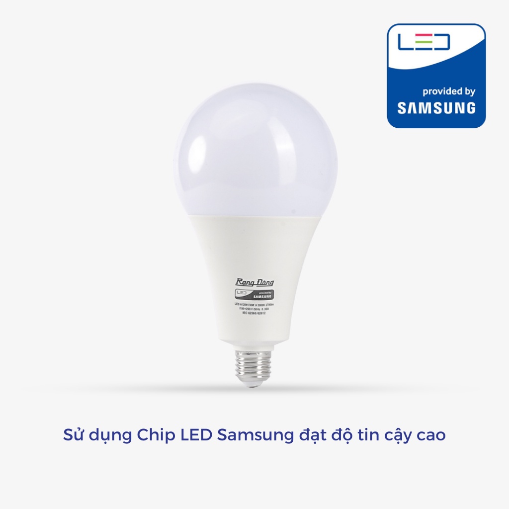 Bóng đèn LED BULB A tròn 30W Rạng Đông, siêu sáng, tiết kiệm điện, Model LED A120N1/30W, Bảo hành 2 năm