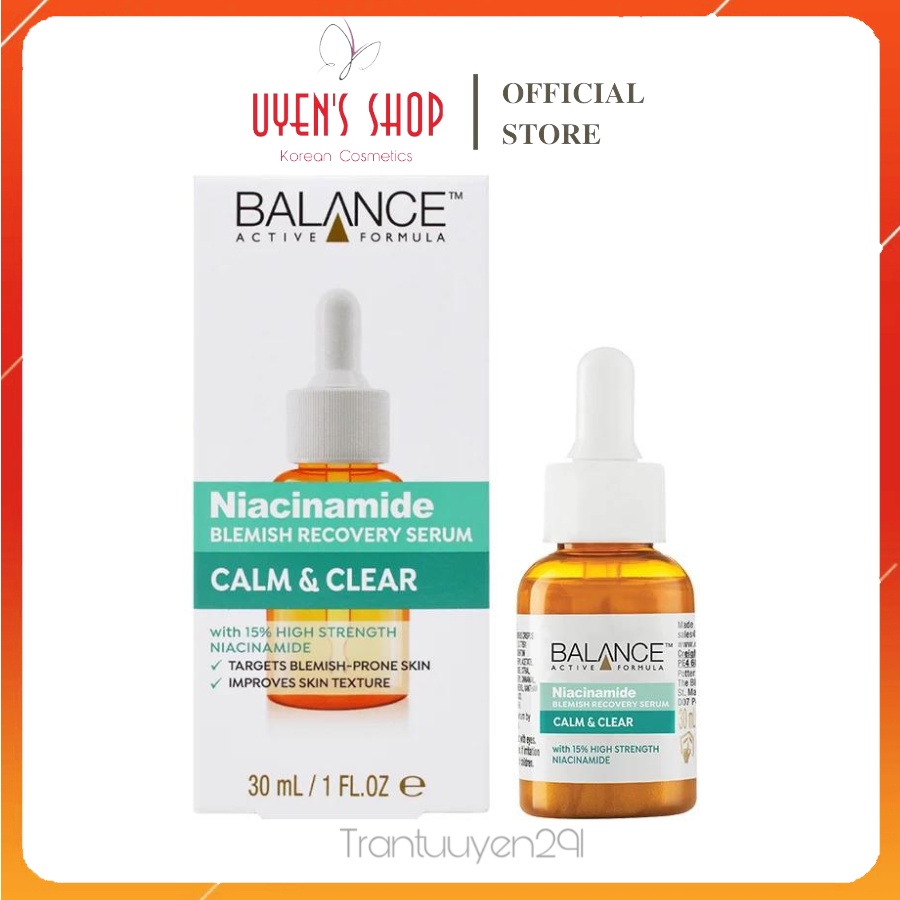 Tinh chất giảm mụn Balance Niacinamide Blemish Recovery Serum 30ml