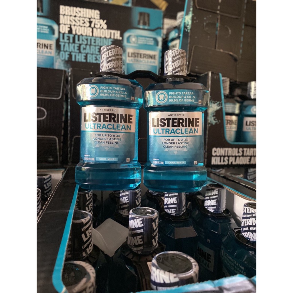 [DATE 2022] Nước Súc Miệng LISTERINE ULTRA CLEAN COOL MINT TOTAL CARE Hàng USA