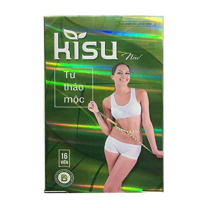 iảm cân thảo dược Kisu New, giảm cân hiệu quả, giảm mỡ bụng, lấy lại vóc dáng nhanh (hộp 120 viên)